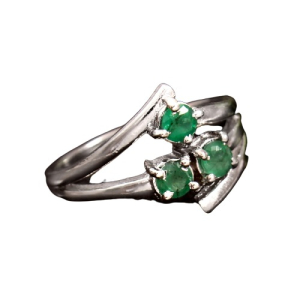 925 Sterling Silver Emerald Rings