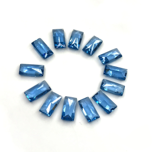 Baguette Cut Blue Topaz Loose Gemstones