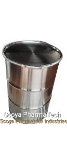 Stainless steel barrels Open top