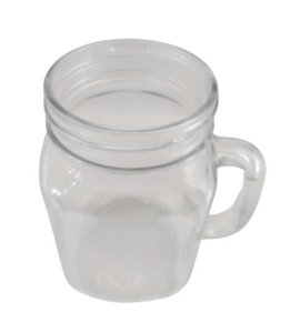 Glass Mason Jar With Handle