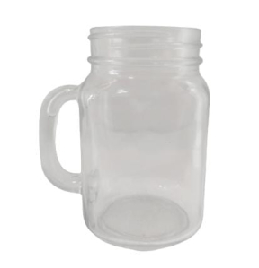Glass Mason Jar With Handle