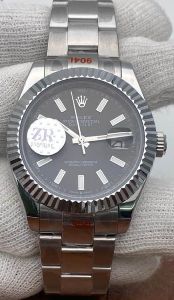 Rolex Date just Black Dial Swiss Automatic Watch