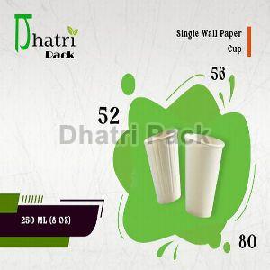 250 ML 8 OZ Single Wall Papper Cup