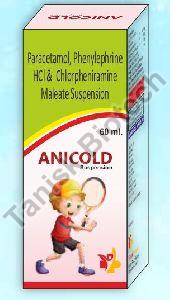 Phenylepharine 5mg,chlorpheniramine 4mg,caffeine 25mg,pcm 325mg Suspension