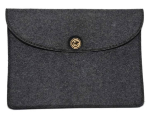 organic wool grey laptop sleeves