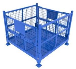 MS collapsible cage bin