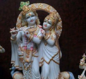 Marble Radha Krishna Moorti