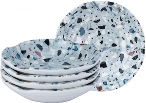Melamine Chat Plate Waves 6