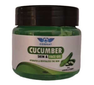 Cosnat Cucumber skin & face gel for Glowing Skin 100gm.