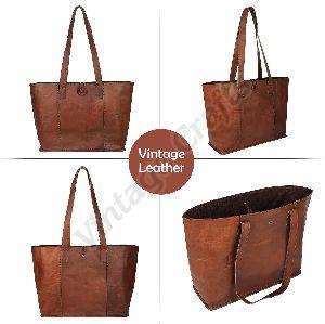 Ladies Leather Tote Bag