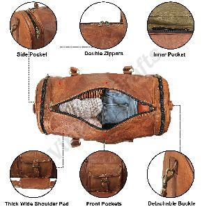 Leather Casual Duffle Bag