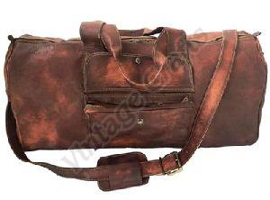 Stylish Leather Duffle Bag