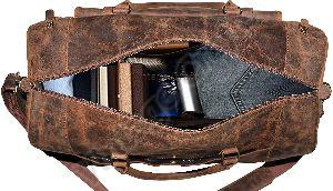 Leather Travel Duffle Bag