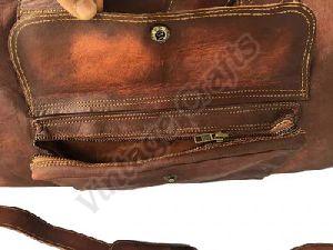 Stylish Leather Duffle Bag
