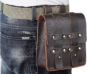 Leather Belt Pouch Waist Bag