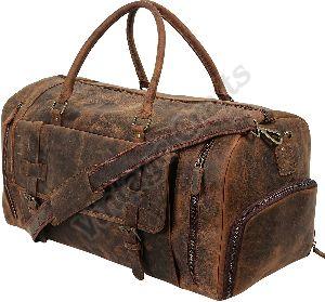 Leather Travel Duffle Bag