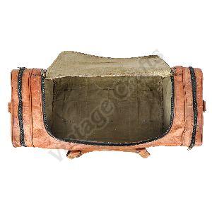Leather Weekender Duffle Bag