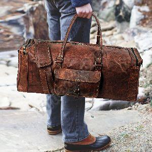 Gym Leather Duffle Bag