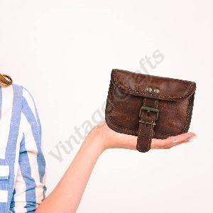 Leather Bum Bag Belt Pouch