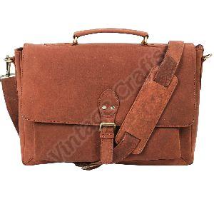 Leather Office Messenger Bag