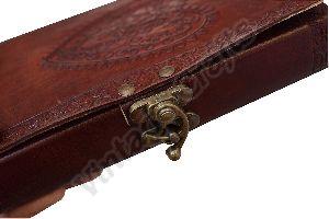 Leather Heart Engraved Journal Diary