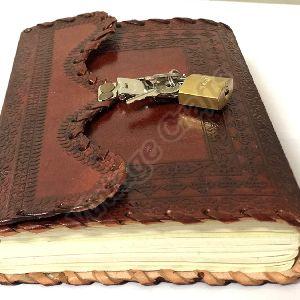 Leather Journal With Lock and Key
