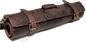 Genuine Buffalo Leather Knife Roll Set
