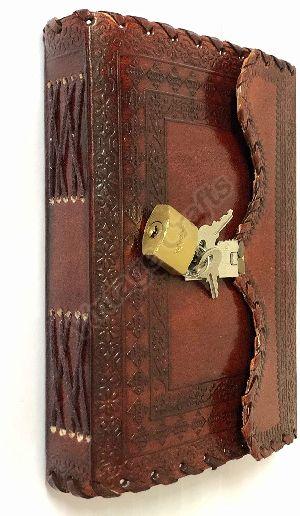 Leather Journal With Lock and Key