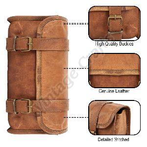 Leather Motorcycle Handlebar Bag