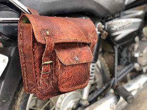 Leather Motorcycle Sissy Bar Bag