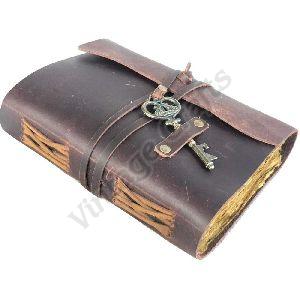 Key Pendant Leather Journal