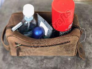 Leather Shaving Kit Bag