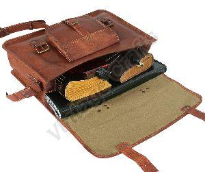 Leather Travel Messenger Bag