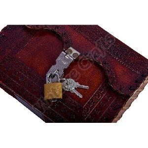 Leather Journal With Lock and Key