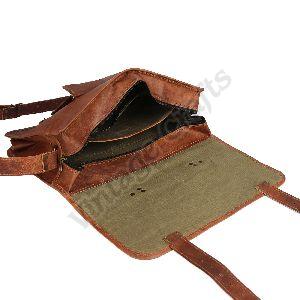 Leather Travel Messenger Bag