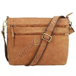 Ladies Vintage Leather Sling Bag