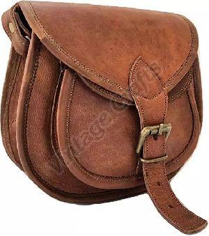 Ladies Leather Matka Sling Bag