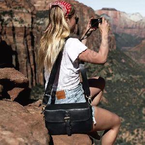 Leather Camera Sling Bag