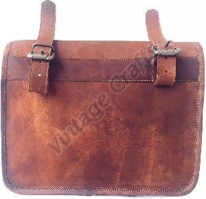 Leather Messenger Satchel Motorcycle Tool Bag