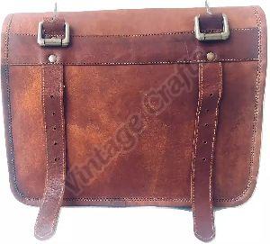 Leather Messenger Satchel Motorcycle Tool Bag