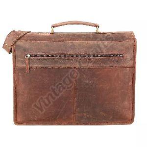 Vintage Leather Messenger Bag