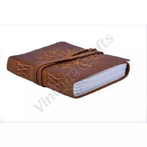 Leather Blank Book Bound Journal Diary