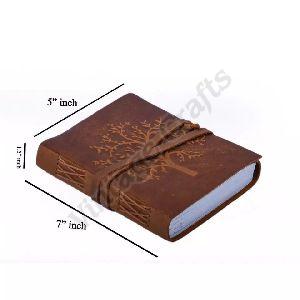Leather Blank Book Bound Journal Diary