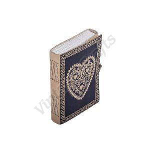 Leather Blank Book Bound Journal Diary Notebook