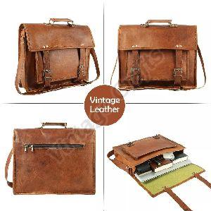 Leather Laptop Messenger Bag