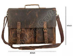 Leather Crossbody Messenger Bag