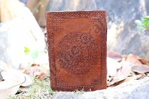 Leather Bound Journal Diary With Antique Vintage Lock Key