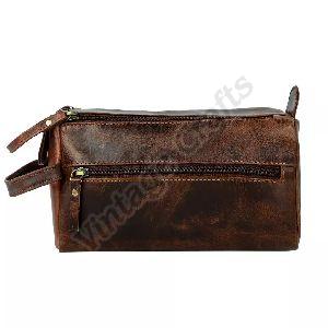 Leather Toiletry Bag