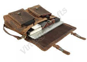 Leather Crossbody Messenger Bag