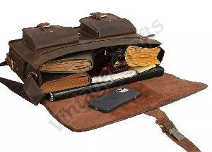 Leather Satchel Messenger Bag